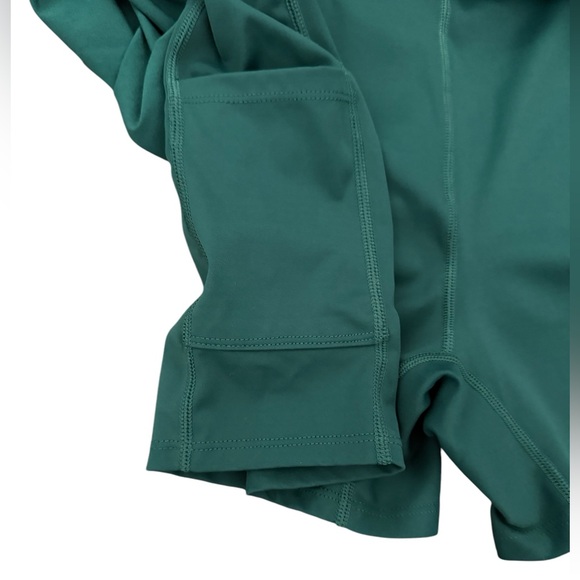 Abercrombie & Fitch Traveler Dress in Emerald Green Size S - Picture 2 of 8